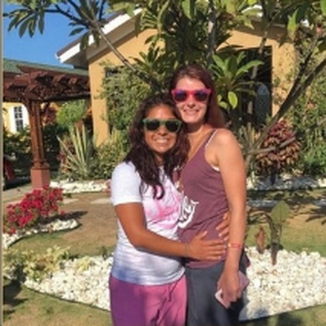 Victoria and Ellie in Jamaica