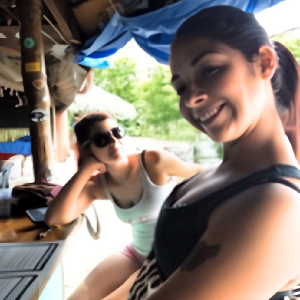Ellie and Victoria on the mission trip