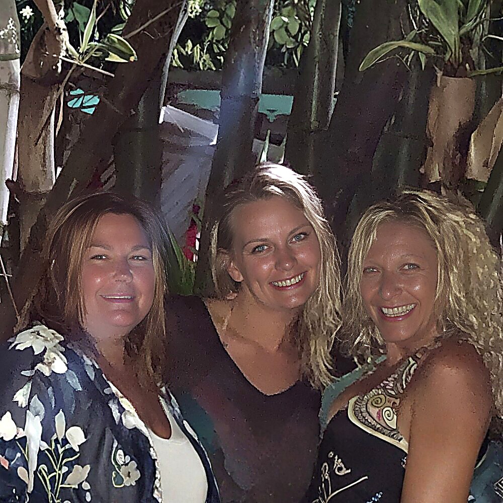The team out together in the evening